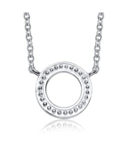 Circle Silver Necklace SPE-3307